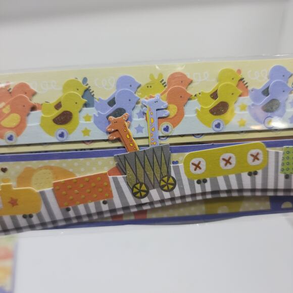 K & Company Adhesive Borders Paper Crafts 2 pack- Baby- Animal Theme 56 items - Picture 7 of 8